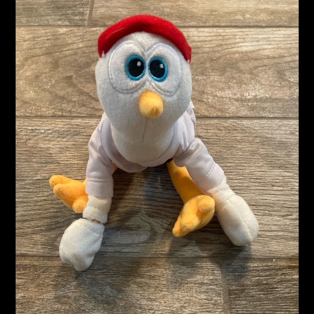 Flying Karate Coop From The COOP SQUAD White / Red Plush Slingshot 12"